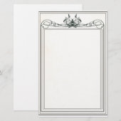 Fancy Victoriaans banketbakkerswerk 2 Briefpapier (Voorkant / Achterkant)