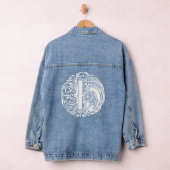 Fancy Victoriaans Calligrafie Monogram H Vrouwen Denim Jacket (Hangar)