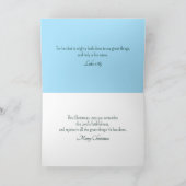 Fancy Victoriaans Cat Christmas Tree Bijbelvers Feestdagen Kaart (Binnen)