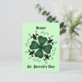 Fancy Victoriaans shamrock Briefkaart (Staand voorkant)