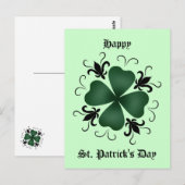 Fancy Victoriaans shamrock Briefkaart (Voorkant / Achterkant)