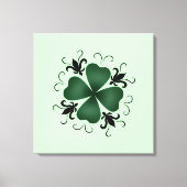 Fancy Victoriaans shamrock Canvas Afdruk (Voorkant)