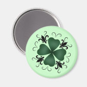 Fancy Victoriaans shamrock Magneet (Voorkant / Achterkant)
