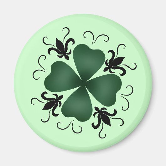 Fancy Victoriaans shamrock Magneet (Voorkant)