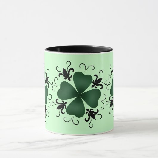 Fancy Victoriaans shamrock Mok (Midden)