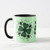 Fancy Victoriaans shamrock Mok (Links)