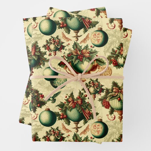 Fancy Victoriaans versieringen Inpakpapier Vel (In situ)