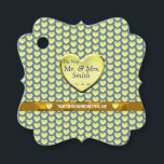 Fancy vierkant bruiloft hart dank je feest bedankjes labels<br><div class="desc">Ongeacht het type bruiloft dat men wenst, zijn deze uniek ontworpen en aanpasbare producten hier om de planning van de bruiloft gemakkelijker te maken en de feesten veel leuker voor iedereen! #zazzlemade #wedding #weddingplanner #weddingideas #weddingdecor #bride #bachelorparty #bachelorette #weddingparty #weddingreception #bridalparty #weddingdress #verloving label #couple #groom #bridetobe #events #weddingday #bridesmaids...</div>