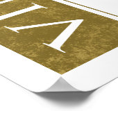 Fancy Vintage 90e verjaardag Poster (Hoek)