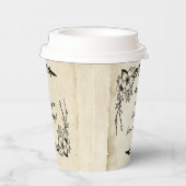 Fancy Vintage Bloem Bruiloftsfeest Papieren Bekers (Rechts)