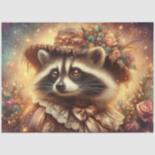 Fancy Vintage Victorian Raccoon Decoupage Tissuepapier (Voorkant)