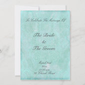 Fancy Vintage Wedding-uitnodigingen Kaart (Achterkant)
