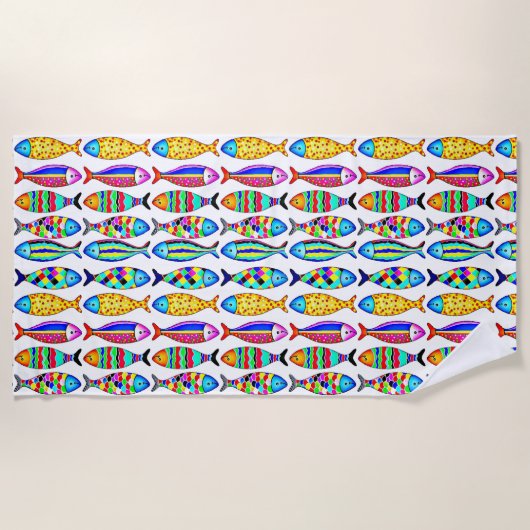 Fancy vis strandlaken (Voorkant)