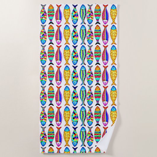 Fancy vis strandlaken (Voorkant)