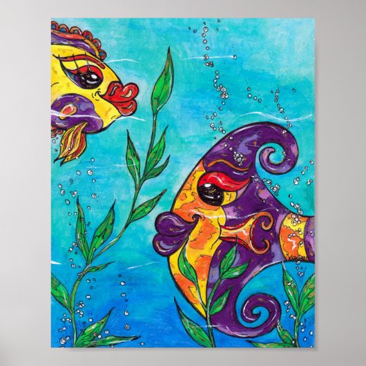 Fancy visafdrukken poster (Voorkant)