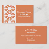 Fancy Visitekaartje Diva, koraal (Voorkant / Achterkant)