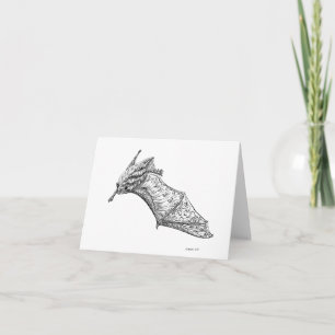 Fancy Vleermuizen: M. lucifugus vleugelspankaart Kaart