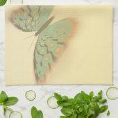 Fancy vlinder en bloemen theedoek (Gevouwen)