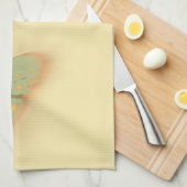 Fancy vlinder en bloemen theedoek (Quarter Fold)