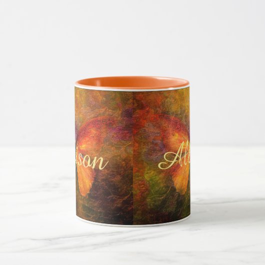 Fancy vlinder op maat mok (Midden)