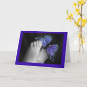 fancy voetjes kaart (Gele Bloem)