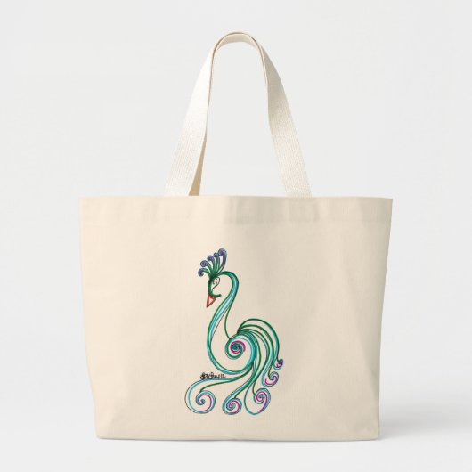 Fancy vogel grote tote bag (Voorkant)