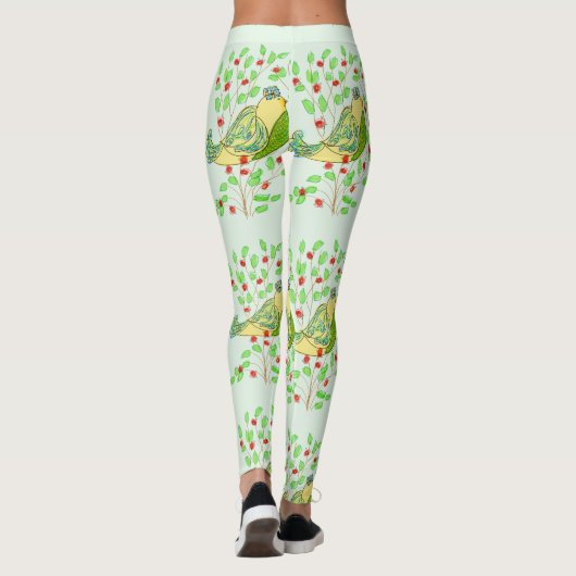 Fancy vogel leggings (Achterkant)