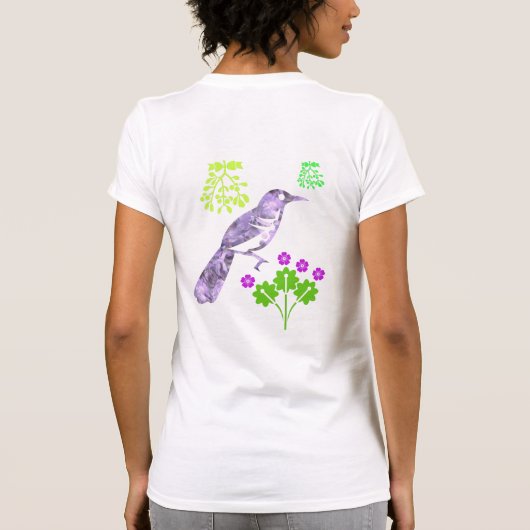 fancy vogel t-shirt (Achterkant)
