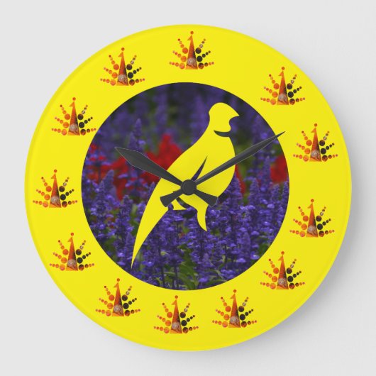 fancy vogels grote klok (Voorkant)