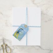 Fancy vogelSjabloon voor aangepaste voorkeur of Cadeaulabel (Met Touw)