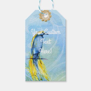 Fancy vogelSjabloon voor aangepaste voorkeur of Cadeaulabel