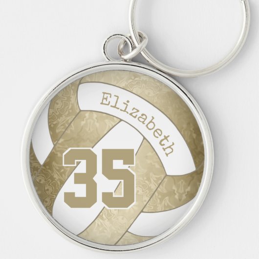 fancy volleybalsleutelhanger met haar naam jersey  sleutelhanger (Voorkant)
