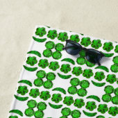 Fancy vorm Emerald Gemstone Strandlaken (In situ)