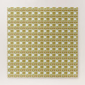 Fancy vorm Gemstone Art Yellow Legpuzzel (Horizontaal)
