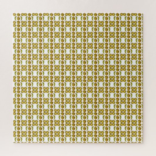 Fancy vorm Gemstone Art Yellow Legpuzzel (Verticaal)