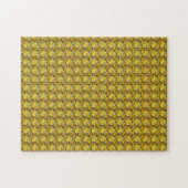 Fancy vorm Gemstone Art Yellow Legpuzzel (Horizontaal)