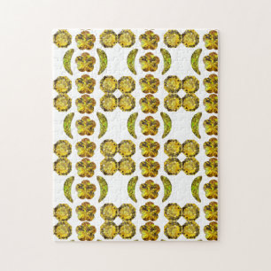 Fancy vorm Gemstone Art Yellow Legpuzzel