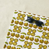 Fancy vorm Gemstone Art Yellow Strandlaken (In situ)