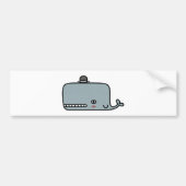 Fancy walvis bumpersticker (Voorkant)