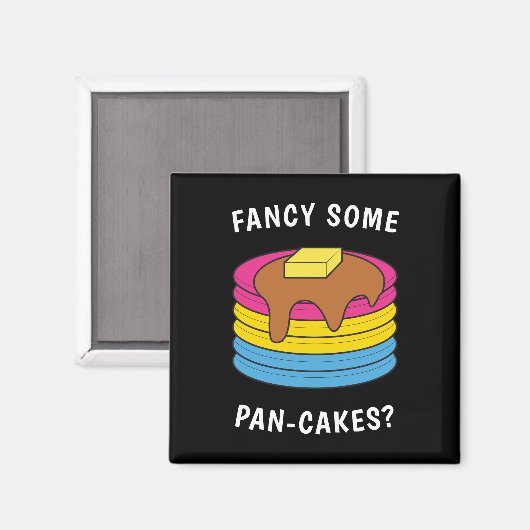 Fancy wat pan-cakes Funny LGBTQ Pansexual Pride Magneet (Voorkant / Achterkant)