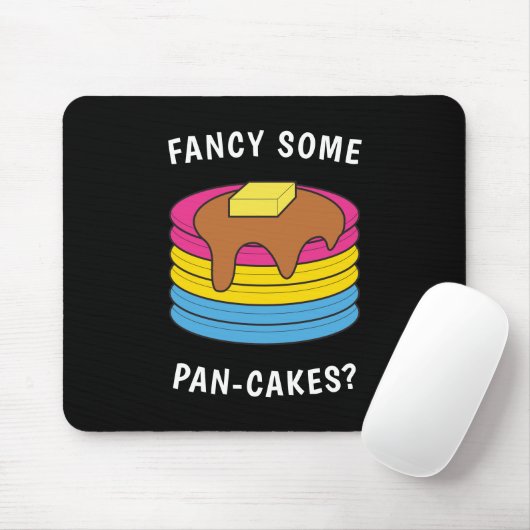 Fancy wat pan-cakes Funny LGBTQ Pansexual Pride Muismat (Met muis)