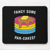 Fancy wat pan-cakes Funny LGBTQ Pansexual Pride Muismat (Voorkant)