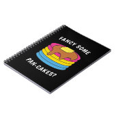 Fancy wat pan-cakes Funny LGBTQ Pansexual Pride Notitieboek (Linkerzijde)