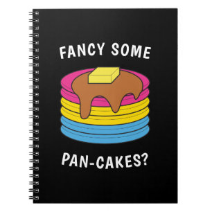 Fancy wat pan-cakes Funny LGBTQ Pansexual Pride Notitieboek