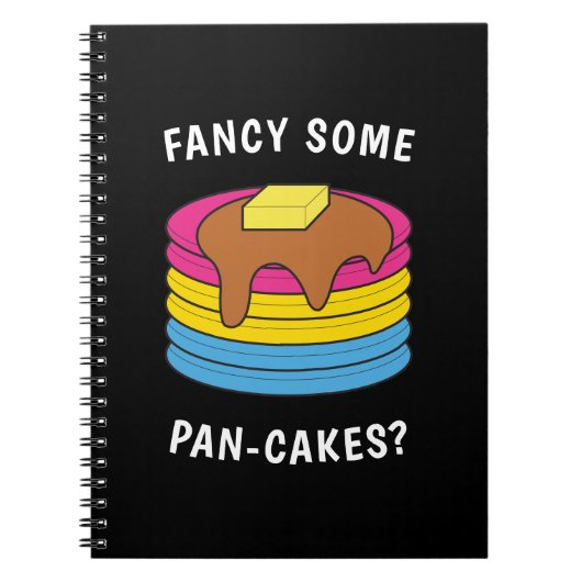 Fancy wat pan-cakes Funny LGBTQ Pansexual Pride Notitieboek (Voorkant)
