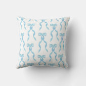 Fancy Waterverf Blue Bow Pattern Kussen (Achterkant)