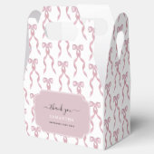 Fancy Waterverf Roze Boog Verjaardag Bedankdoosjes (Geopend)