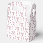 Fancy Waterverf Roze strikpatroon Bedankdoosjes (Geopend)