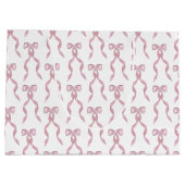 Fancy Waterverf Roze strikpatroon Groot Cadeauzakje (Achterkant)