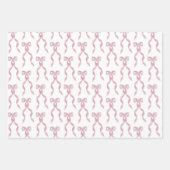 Fancy Waterverf Roze strikpatroon Inpakpapier Vel (Voorkant 3)